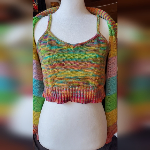 Anthropologie Maeve Colorful Tanktop and Sweater set - Picture 8 of 8